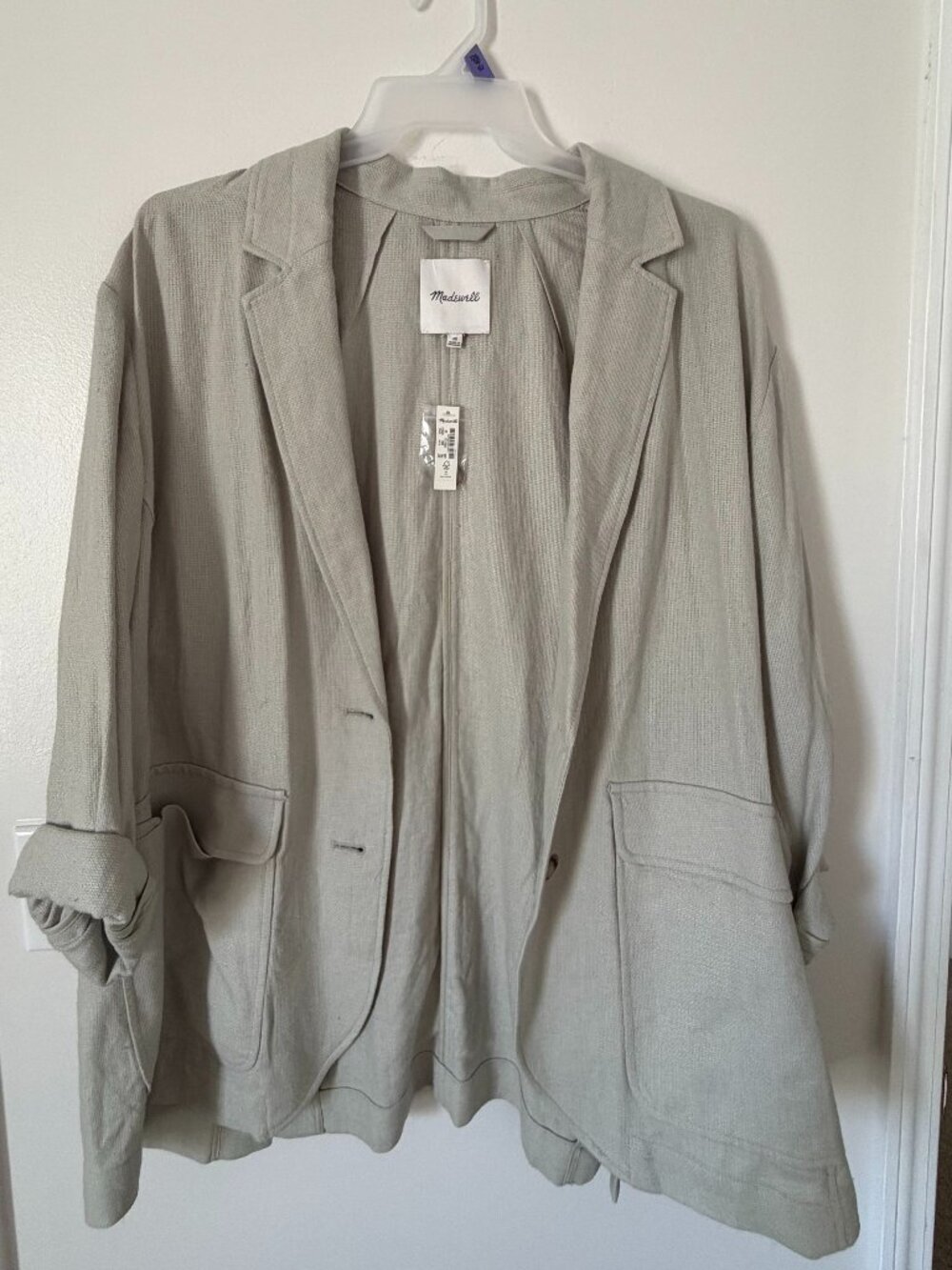 Madewell Mint Green Blazer - Size 2X - NWT